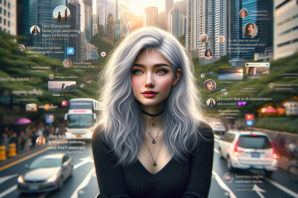 alt_text: Wanita Jakarta Pusat dengan uban alami lebat jadi perhatian warganet.