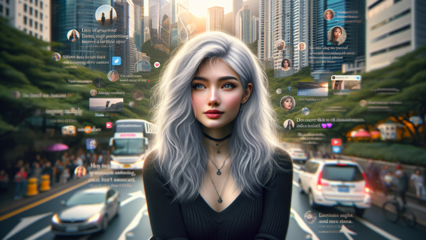 alt_text: Wanita Jakarta Pusat dengan uban alami lebat jadi perhatian warganet.