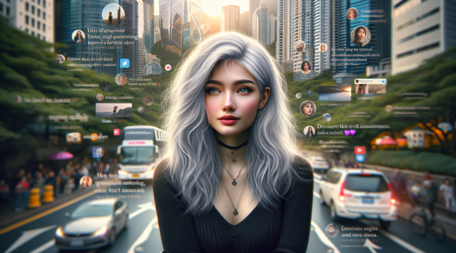 alt_text: Wanita Jakarta Pusat dengan uban alami lebat jadi perhatian warganet.