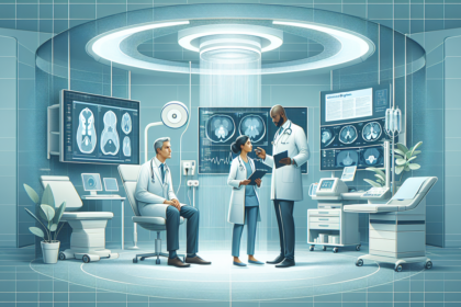 alt_text: Diskusi antara dokter dan pasien mengenai opsi kesehatan untuk pendapat kedua.