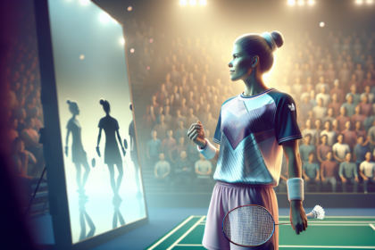 alt_text: Pemain bulu tangkis Indonesia berjuang keras di perempat final All England 2026.