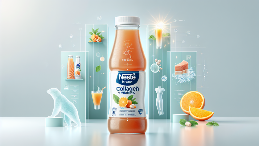 alt_text: "Produk kolagen dan vitamin C untuk kecantikan praktis dan sehat."