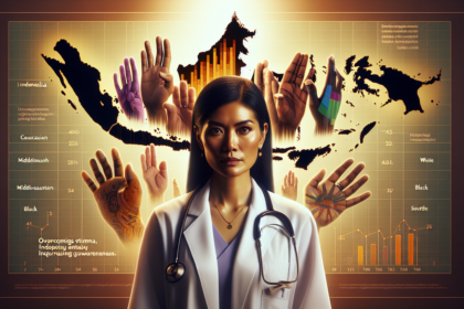 alt_text: "Poster pengobatan kusta; mengatasi stigma lebih penting dari penyakitnya."