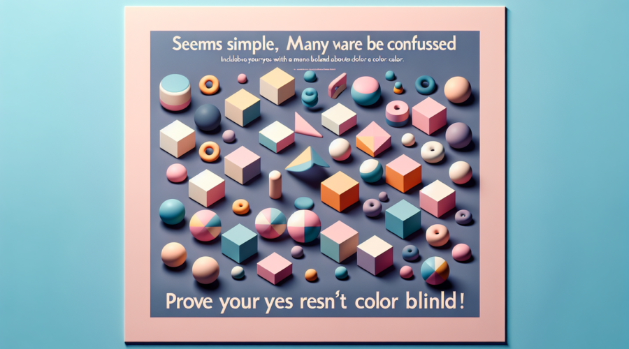 alt_text: "Gambar tes mata buta warna dengan pola acak, ajak cari benda tersembunyi."