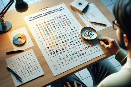 alt_text: Tes ketajaman visual untuk menilai batas fokus dan ketajaman mata.