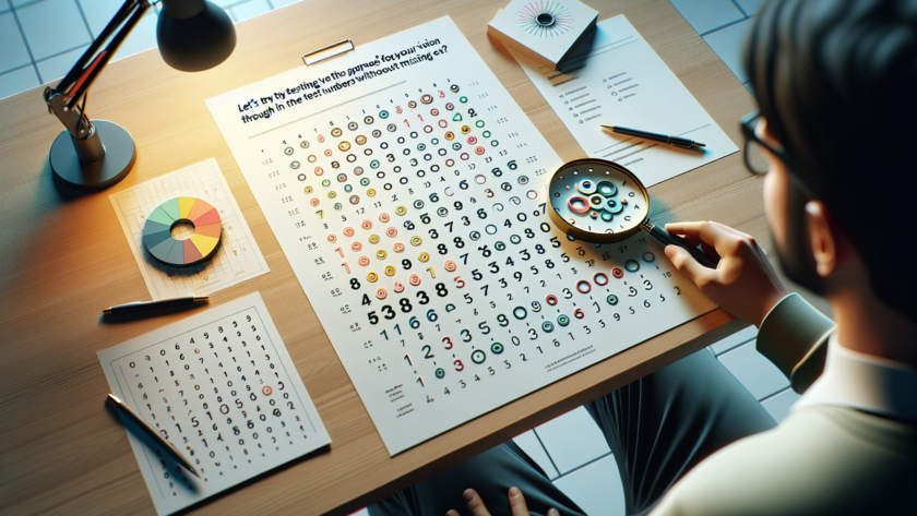 alt_text: Tes ketajaman visual untuk menilai batas fokus dan ketajaman mata.