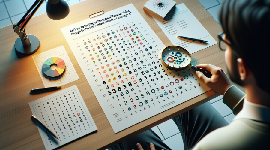 alt_text: Tes ketajaman visual untuk menilai batas fokus dan ketajaman mata.