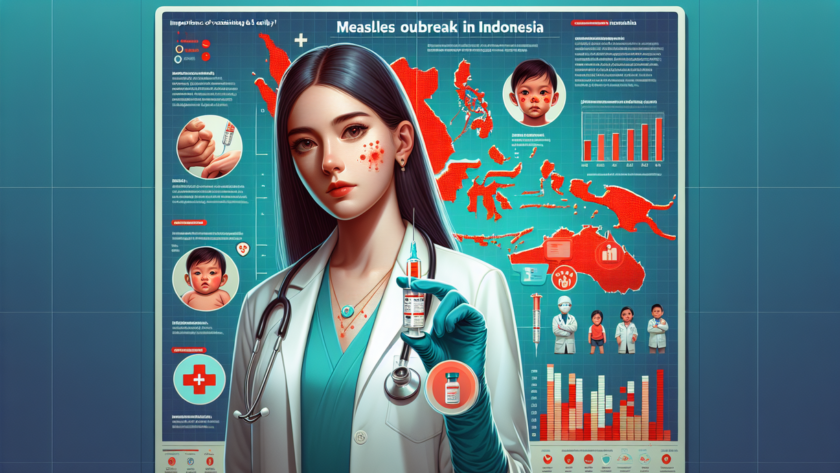 "alt_text": "Poster waspada campak: peningkatan kasus, gejala campak, dan langkah pencegahan efektif."