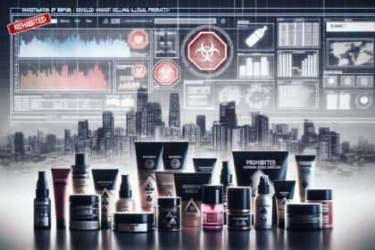 alt_text: Peringatan bahaya kosmetik ilegal: hasil cepat tapi berisiko permanen bagi kesehatan.