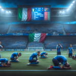 alt_text: Pemain Italia menangis, mencerminkan akhir era kejayaan sepak bola mereka.