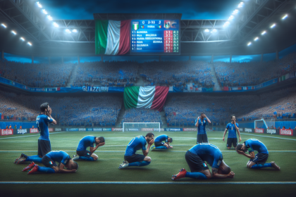 alt_text: Pemain Italia menangis, mencerminkan akhir era kejayaan sepak bola mereka.