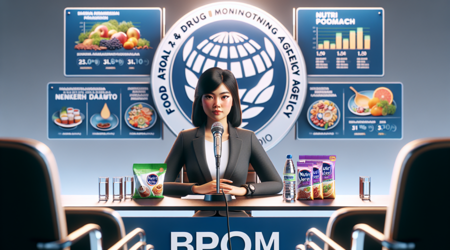 alt_text: Label Nutri Level pada minuman manis menunjukkan kandungan gizi dan tingkat kesehatan.