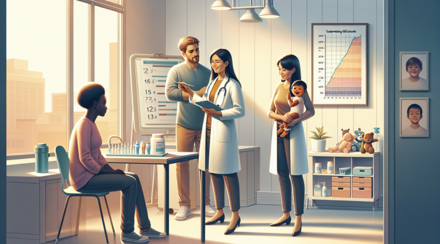 alt_text: Grafik kurva tinggi badan anak, menunjukkan deteksi dini masalah pertumbuhan.