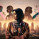 alt_text: Wanita modern menjalani skrining kanker, simbol perisai melindungi kesehatan Kartini masa kini.