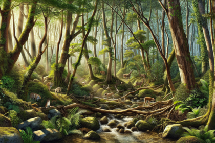 alt_text: Gambar asah otak menantang mencari hewan tersembunyi di balik pola yang rumit.