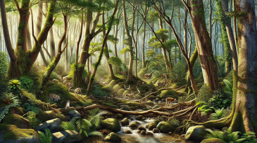 alt_text: Gambar asah otak menantang mencari hewan tersembunyi di balik pola yang rumit.