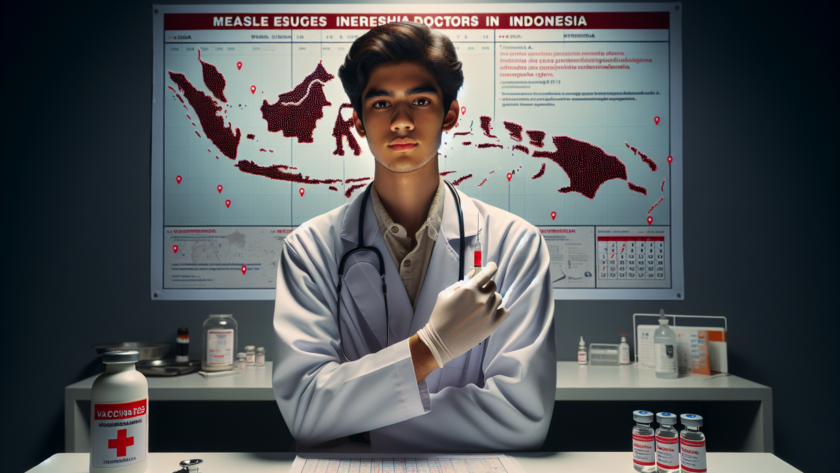 alt_text: Dokter muda menjalani vaksinasi campak rubella sebagai persyaratan wajib profesi.