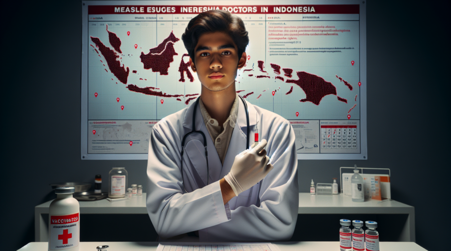 alt_text: Dokter muda menjalani vaksinasi campak rubella sebagai persyaratan wajib profesi.
