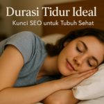 alt_text: "Infografis tentang durasi tidur ideal untuk kesehatan tubuh dan manfaatnya."