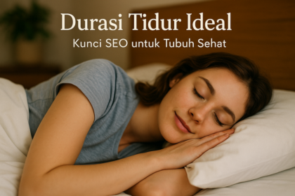 alt_text: "Infografis tentang durasi tidur ideal untuk kesehatan tubuh dan manfaatnya."