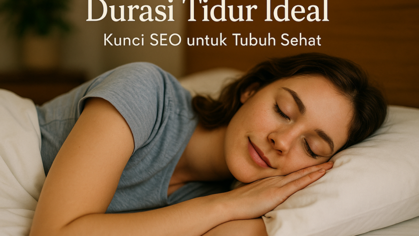 alt_text: "Infografis tentang durasi tidur ideal untuk kesehatan tubuh dan manfaatnya."