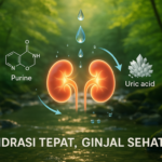 alt_text: "Rahasia air putih efektif menurunkan kadar purin dan asam urat dalam tubuh."