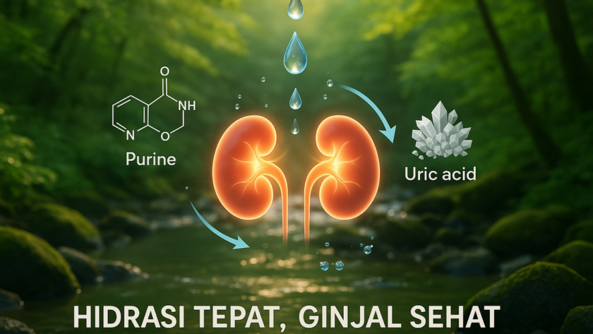 alt_text: "Rahasia air putih efektif menurunkan kadar purin dan asam urat dalam tubuh."