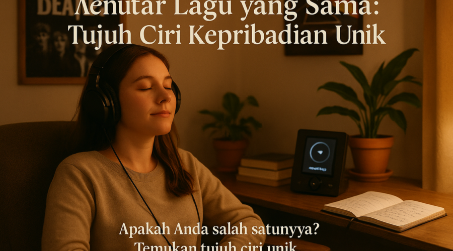 alt_text: Panduan kreatif bagi penggemar musik yang suka memutar lagu secara berulang-ulang.