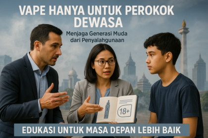 "alt_text": "Vape, alat modern yang menggoda, jangan sampai jatuh ke dalam kecanduan seperti meja poker."