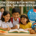 Nutrisi cerdas: susu dan DHA bantu daya pikir anak sekolah tetap optimal.