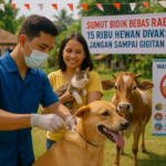 Vaksinasi massal 15 ribu hewan di Medan untuk mencapai target nol rabies.