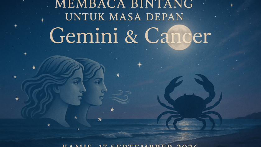 Gemini & Cancer 17 Sep 2026: Gemini dapat kejutan, Cancer fokus pada kesehatan.