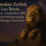 Ramalan Zodiak Leo 4 Sep 2026: Keberanian meningkat, fokus pada kesempatan baru, dan hubungan memanas.