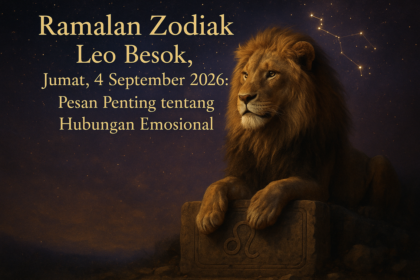 Ramalan Zodiak Leo 4 Sep 2026: Keberanian meningkat, fokus pada kesempatan baru, dan hubungan memanas.