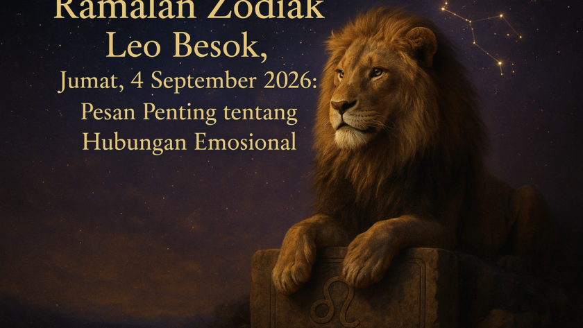 Ramalan Zodiak Leo 4 Sep 2026: Keberanian meningkat, fokus pada kesempatan baru, dan hubungan memanas.