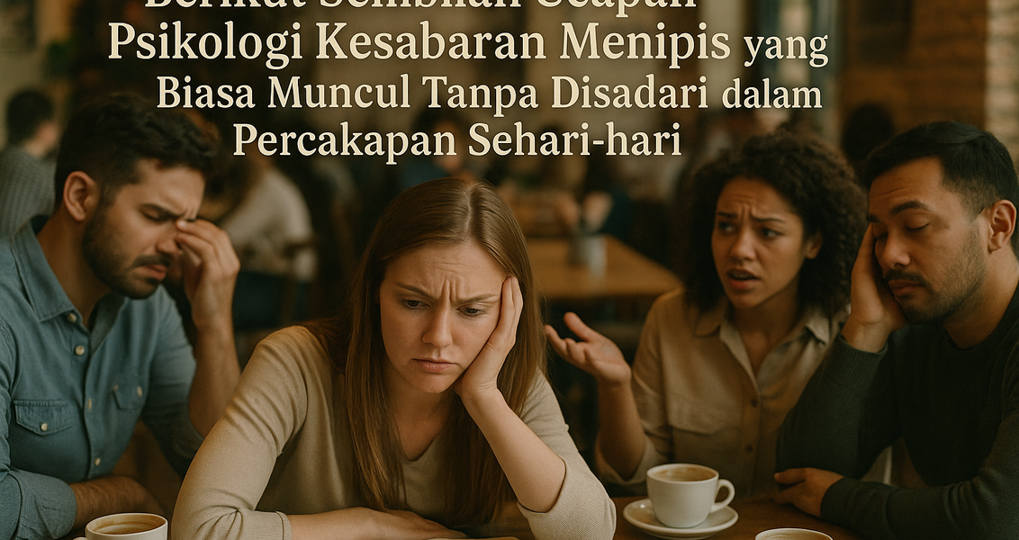 "9 tanda kesabaran menipis: gelisah, mudah marah, sulit konsentrasi, dan lainnya."