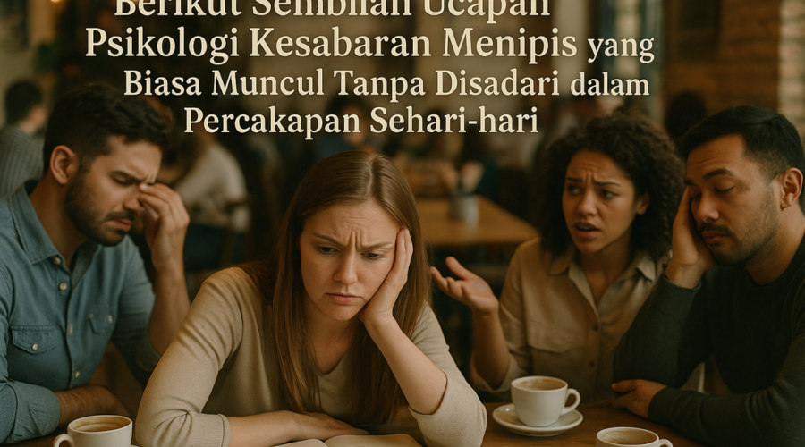 "9 tanda kesabaran menipis: gelisah, mudah marah, sulit konsentrasi, dan lainnya."