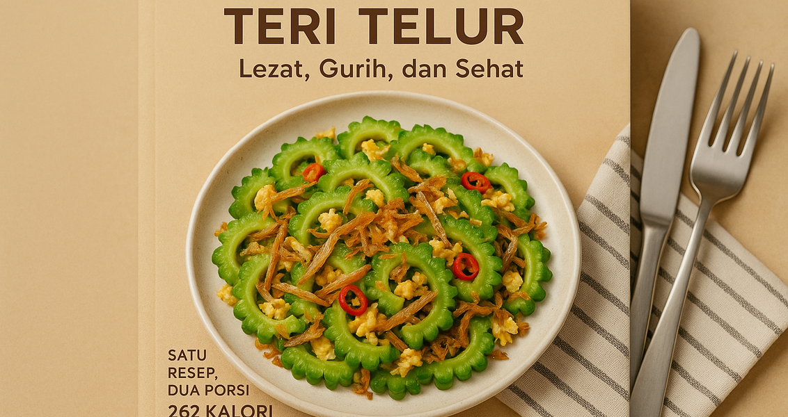 Tumis pare dengan teri dan telur, pilihan sehat dan lezat untuk menu diet yang memuaskan.