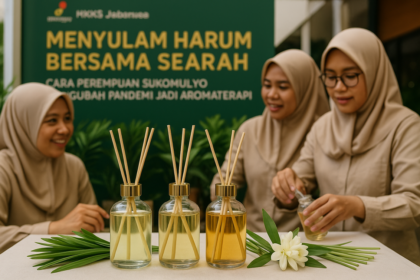 UMKM Aromaterapi Searah: Menyajikan aroma khas Sukomulyo yang menenangkan dan alami.