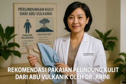 Lindungi kulit dari abu vulkanik: gunakan masker dan pakaian tertutup. Nasional waspada!