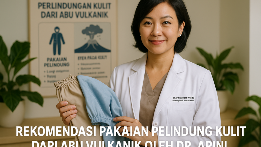 Lindungi kulit dari abu vulkanik: gunakan masker dan pakaian tertutup. Nasional waspada!